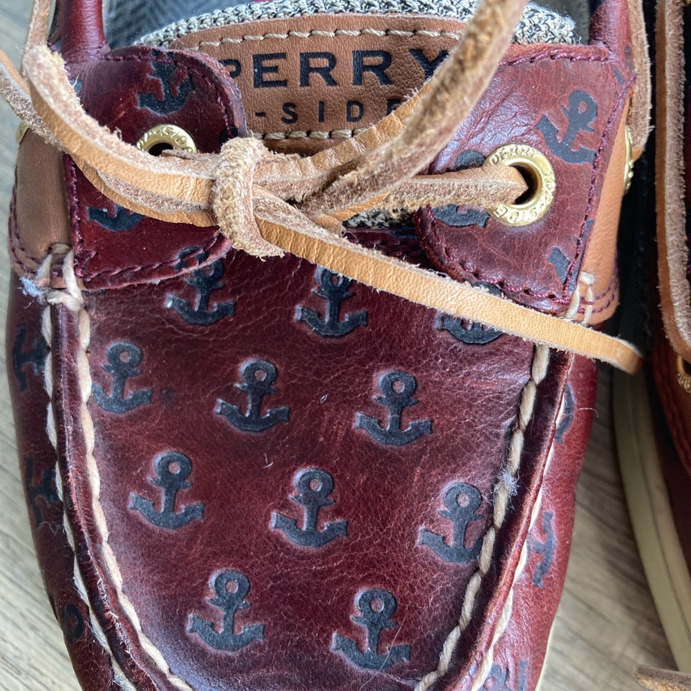 Sperry Angelfish Anchor Embossed Slip-On Boat Shoe